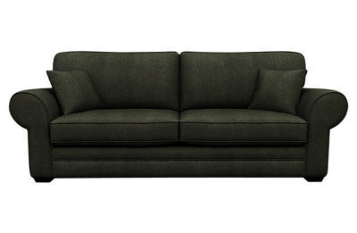 Heart of House Chedworth XLarge Fabric Check Sofa - Charcoal